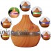 Eletric Wood Grain Ultrasonic Essential Oil Diffuser Cool Moisture Aroma Humidifier Electric Air Freshener with 7 Color Changing Nightlights for Home & Ofiice Light Wood - B07G7826DR